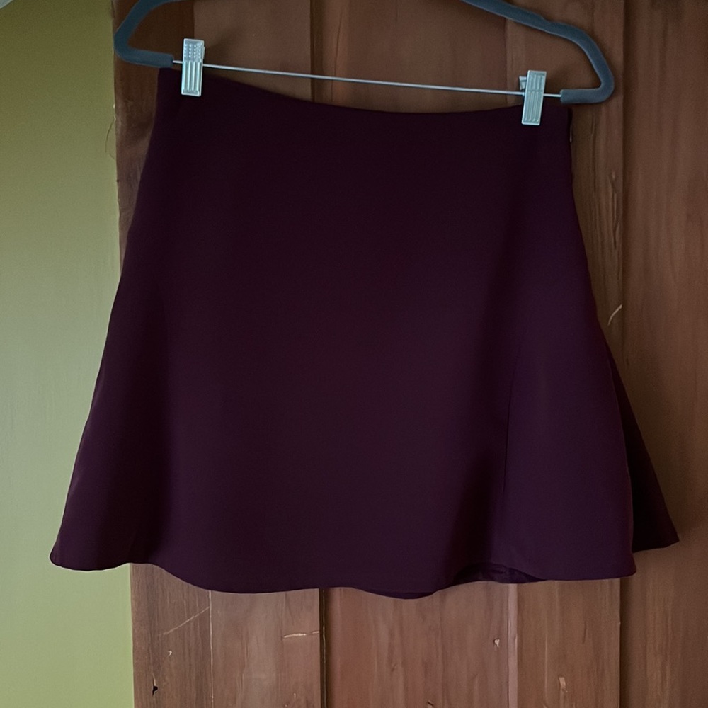 Size S Maroon The Limited Mini Skirt